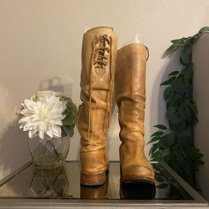 Free People Bed Stumacher Lace Up Knee High Boots